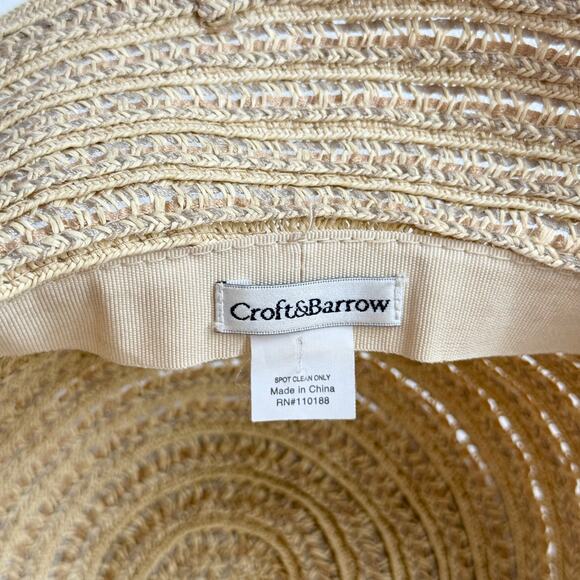 Croft & Barrow Straw Bow Sun Hat - Picture 6 of 8